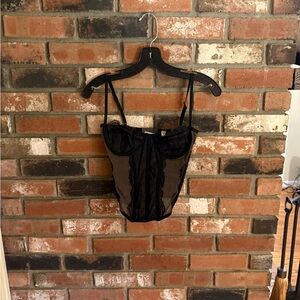 Urban Outfitters Black Corset Top